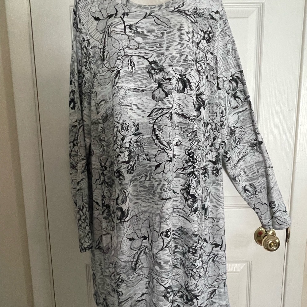 Athleta Floral Long Sleeve Dress 2X‎